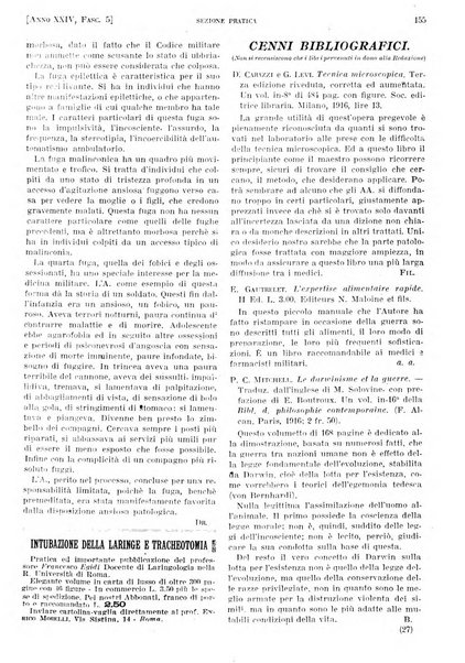 Il policlinico. Sezione pratica periodico di medicina, chirurgia e igiene