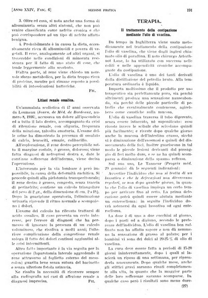 Il policlinico. Sezione pratica periodico di medicina, chirurgia e igiene