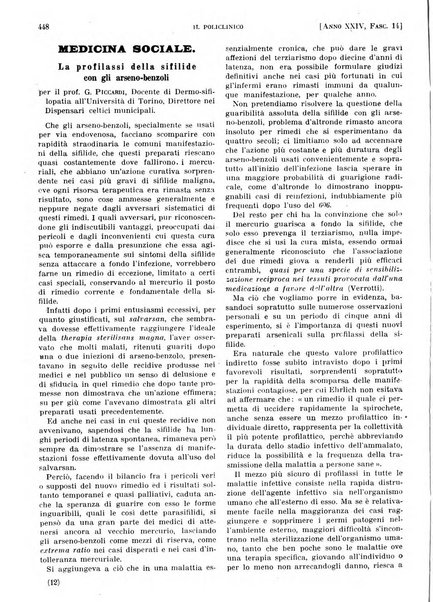 Il policlinico. Sezione pratica periodico di medicina, chirurgia e igiene