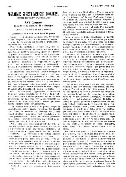 Il policlinico. Sezione pratica periodico di medicina, chirurgia e igiene