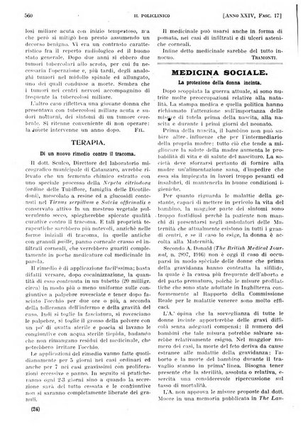 Il policlinico. Sezione pratica periodico di medicina, chirurgia e igiene