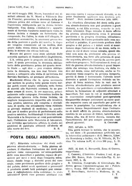 Il policlinico. Sezione pratica periodico di medicina, chirurgia e igiene