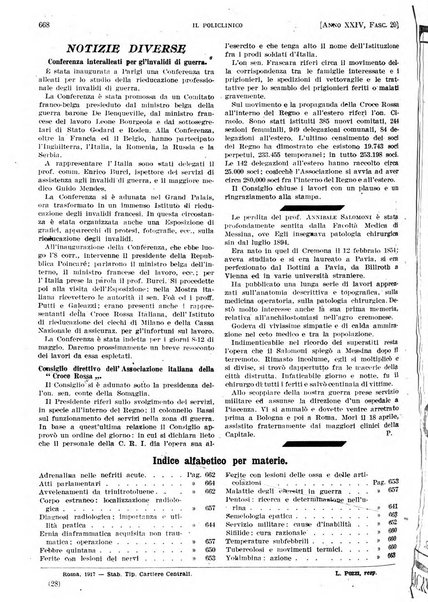 Il policlinico. Sezione pratica periodico di medicina, chirurgia e igiene