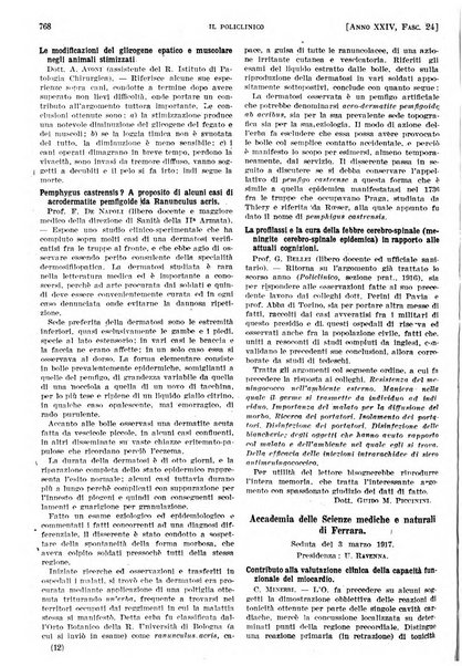 Il policlinico. Sezione pratica periodico di medicina, chirurgia e igiene