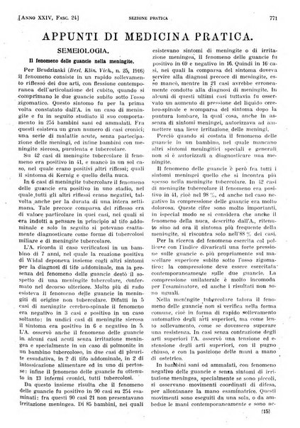 Il policlinico. Sezione pratica periodico di medicina, chirurgia e igiene