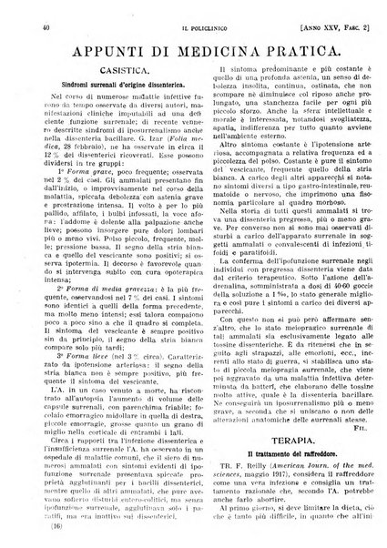 Il policlinico. Sezione pratica periodico di medicina, chirurgia e igiene