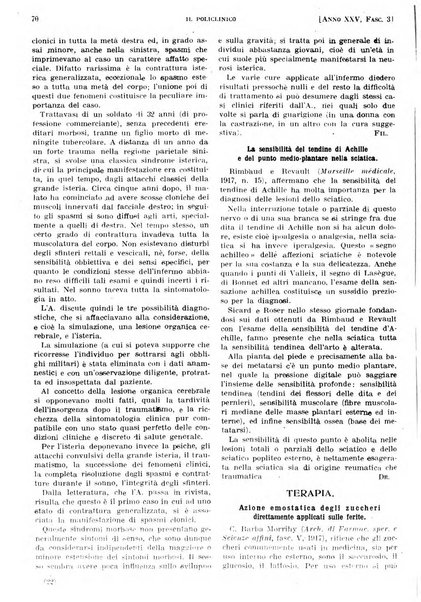 Il policlinico. Sezione pratica periodico di medicina, chirurgia e igiene