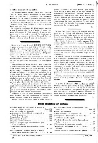 Il policlinico. Sezione pratica periodico di medicina, chirurgia e igiene