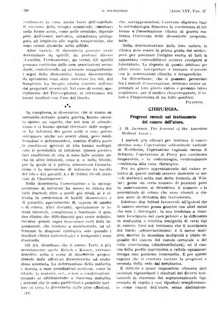 Il policlinico. Sezione pratica periodico di medicina, chirurgia e igiene