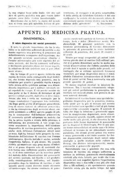 Il policlinico. Sezione pratica periodico di medicina, chirurgia e igiene