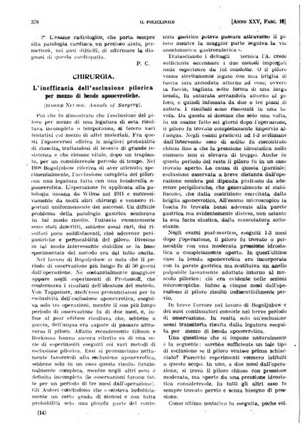 Il policlinico. Sezione pratica periodico di medicina, chirurgia e igiene