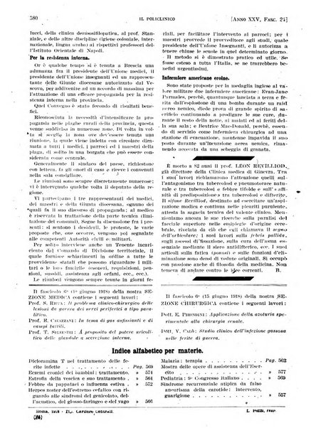 Il policlinico. Sezione pratica periodico di medicina, chirurgia e igiene