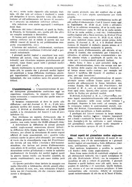 Il policlinico. Sezione pratica periodico di medicina, chirurgia e igiene