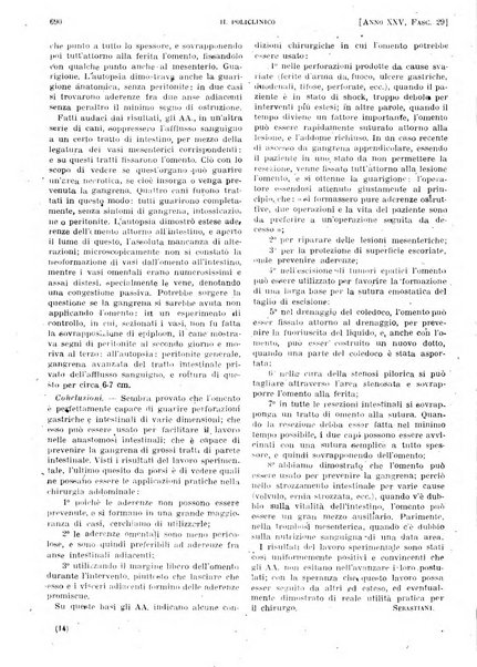 Il policlinico. Sezione pratica periodico di medicina, chirurgia e igiene