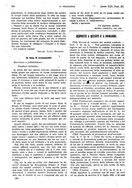 Il policlinico. Sezione pratica periodico di medicina, chirurgia e igiene