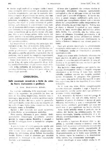 Il policlinico. Sezione pratica periodico di medicina, chirurgia e igiene