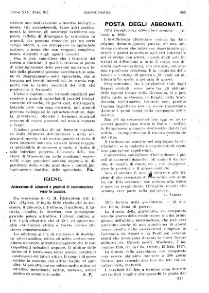 Il policlinico. Sezione pratica periodico di medicina, chirurgia e igiene