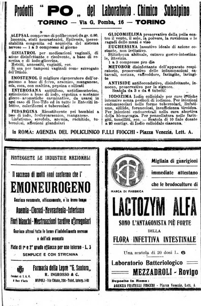 Il policlinico. Sezione pratica periodico di medicina, chirurgia e igiene