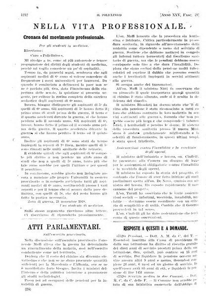 Il policlinico. Sezione pratica periodico di medicina, chirurgia e igiene