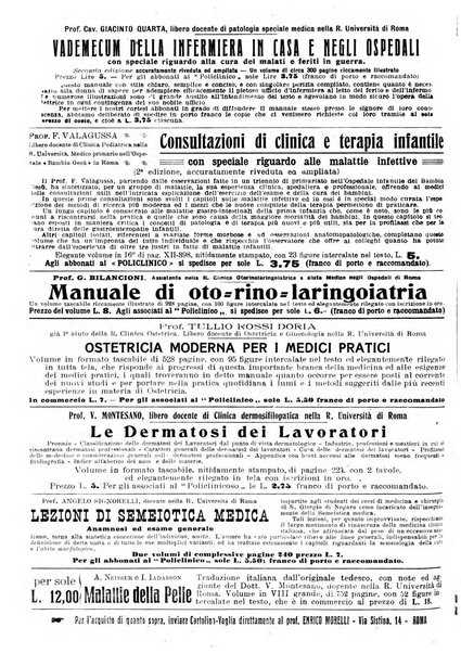 Il policlinico. Sezione pratica periodico di medicina, chirurgia e igiene