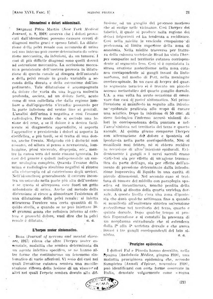 Il policlinico. Sezione pratica periodico di medicina, chirurgia e igiene