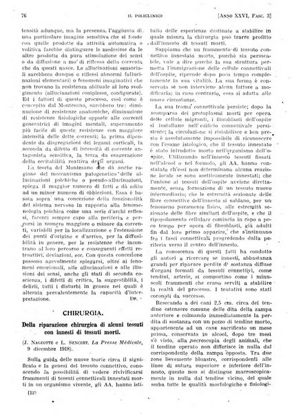 Il policlinico. Sezione pratica periodico di medicina, chirurgia e igiene