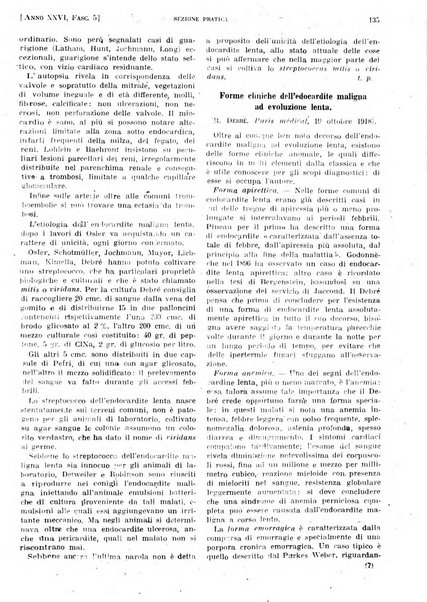 Il policlinico. Sezione pratica periodico di medicina, chirurgia e igiene