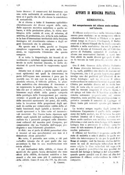 Il policlinico. Sezione pratica periodico di medicina, chirurgia e igiene