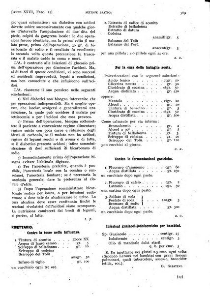 Il policlinico. Sezione pratica periodico di medicina, chirurgia e igiene