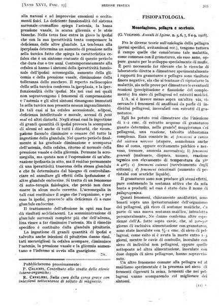 Il policlinico. Sezione pratica periodico di medicina, chirurgia e igiene