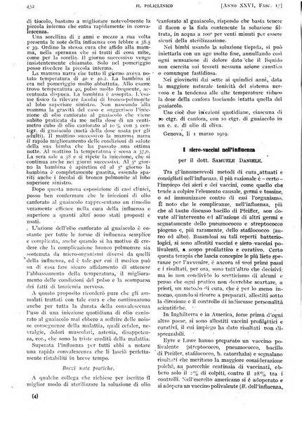 Il policlinico. Sezione pratica periodico di medicina, chirurgia e igiene