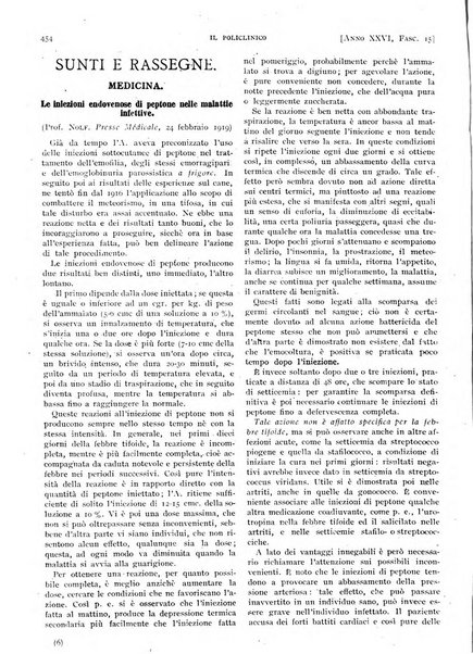 Il policlinico. Sezione pratica periodico di medicina, chirurgia e igiene