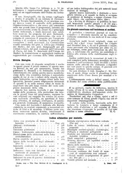 Il policlinico. Sezione pratica periodico di medicina, chirurgia e igiene