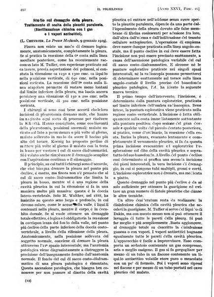 Il policlinico. Sezione pratica periodico di medicina, chirurgia e igiene