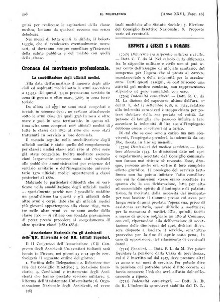 Il policlinico. Sezione pratica periodico di medicina, chirurgia e igiene