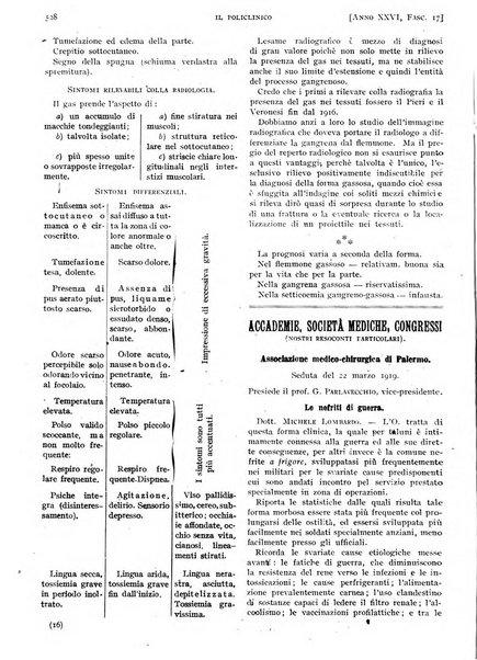 Il policlinico. Sezione pratica periodico di medicina, chirurgia e igiene