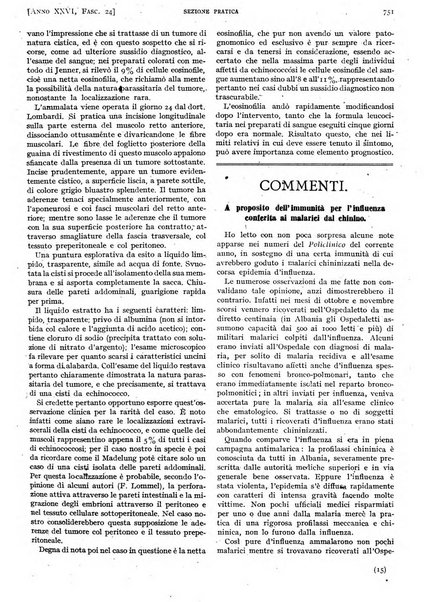 Il policlinico. Sezione pratica periodico di medicina, chirurgia e igiene