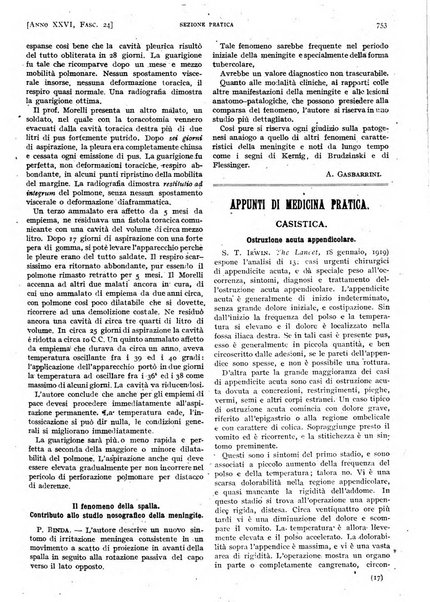 Il policlinico. Sezione pratica periodico di medicina, chirurgia e igiene