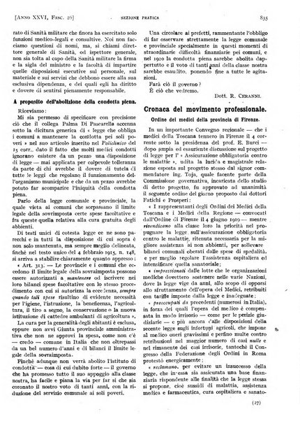 Il policlinico. Sezione pratica periodico di medicina, chirurgia e igiene