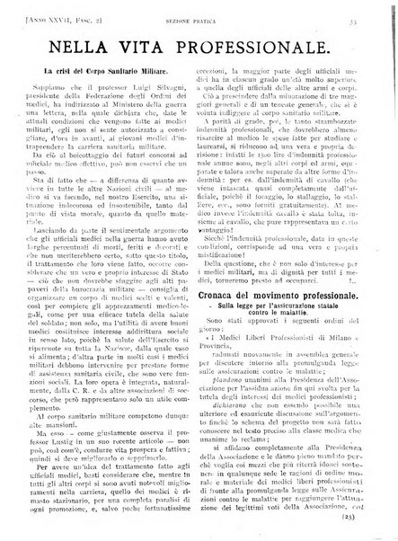 Il policlinico. Sezione pratica periodico di medicina, chirurgia e igiene