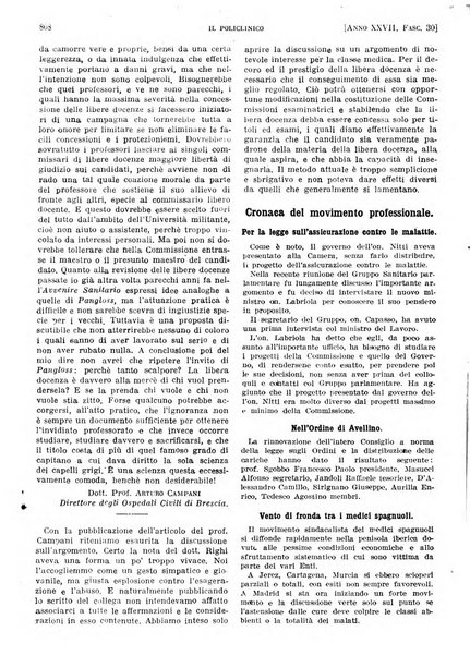 Il policlinico. Sezione pratica periodico di medicina, chirurgia e igiene