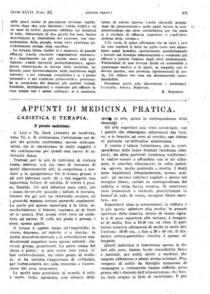 Il policlinico. Sezione pratica periodico di medicina, chirurgia e igiene