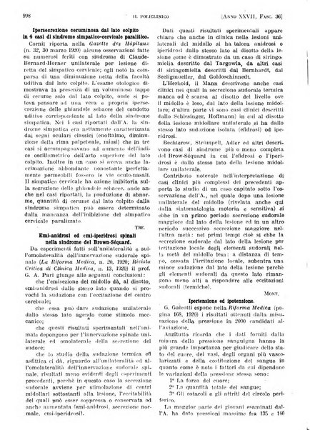 Il policlinico. Sezione pratica periodico di medicina, chirurgia e igiene