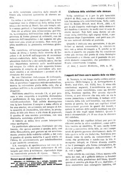 Il policlinico. Sezione pratica periodico di medicina, chirurgia e igiene