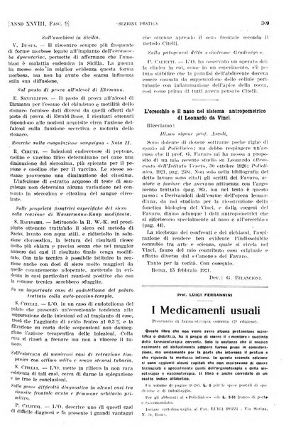 Il policlinico. Sezione pratica periodico di medicina, chirurgia e igiene