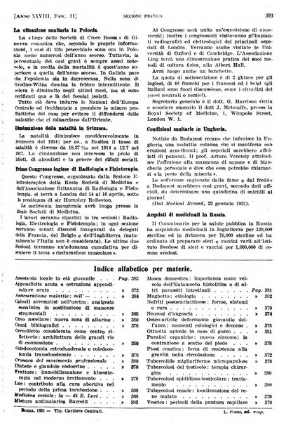 Il policlinico. Sezione pratica periodico di medicina, chirurgia e igiene