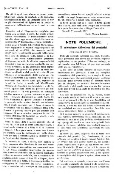 Il policlinico. Sezione pratica periodico di medicina, chirurgia e igiene