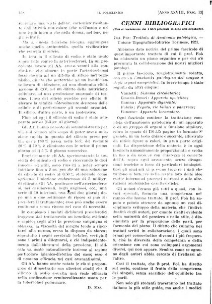 Il policlinico. Sezione pratica periodico di medicina, chirurgia e igiene