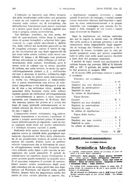 Il policlinico. Sezione pratica periodico di medicina, chirurgia e igiene