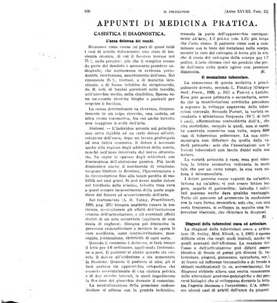 Il policlinico. Sezione pratica periodico di medicina, chirurgia e igiene